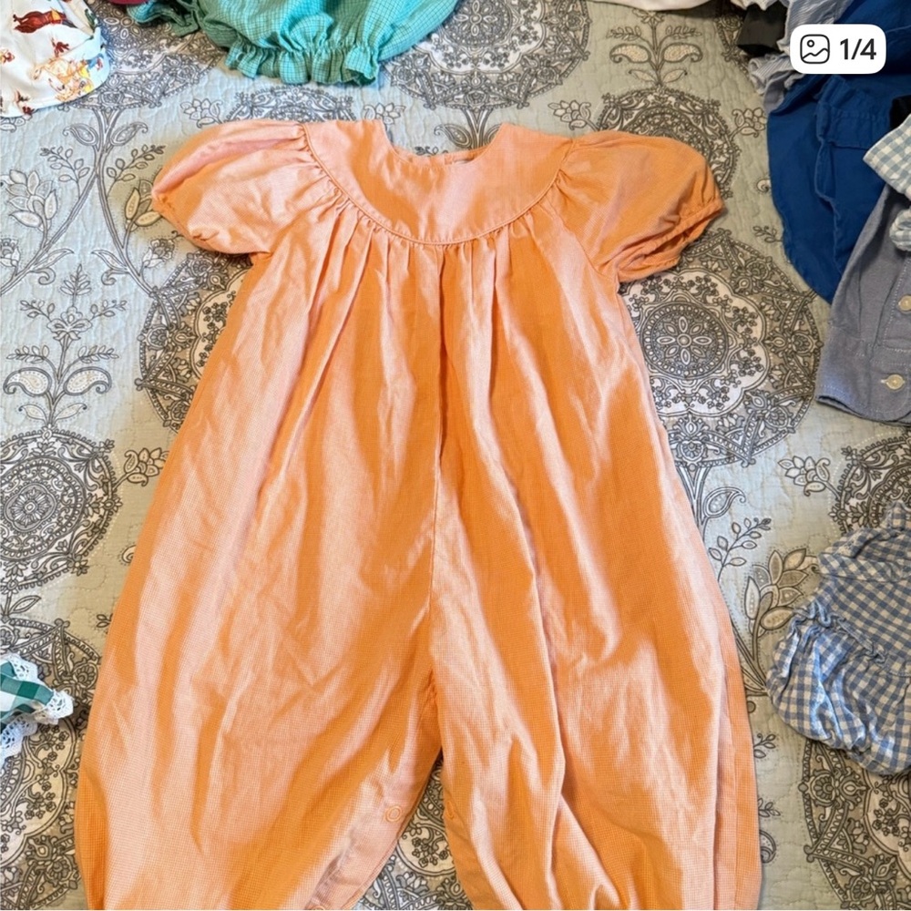 Petit Ami Apricot Kids Romper
